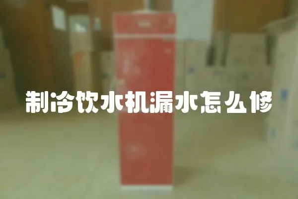 制冷飲水機(jī)漏水怎么修