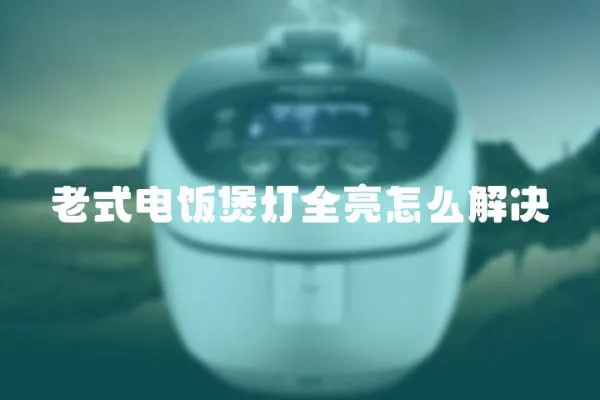 老式電飯煲燈全亮怎么解決