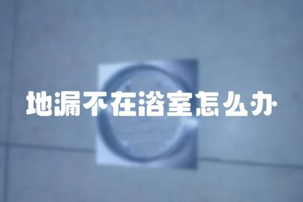 地漏不在浴室怎么辦