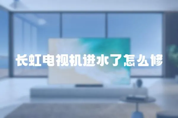 長虹電視機進水了怎么修