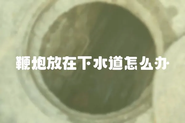 鞭炮放在下水道怎么辦