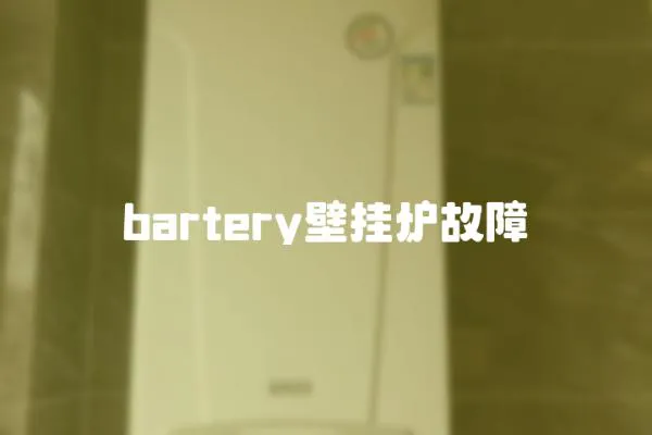 bartery壁掛爐故障