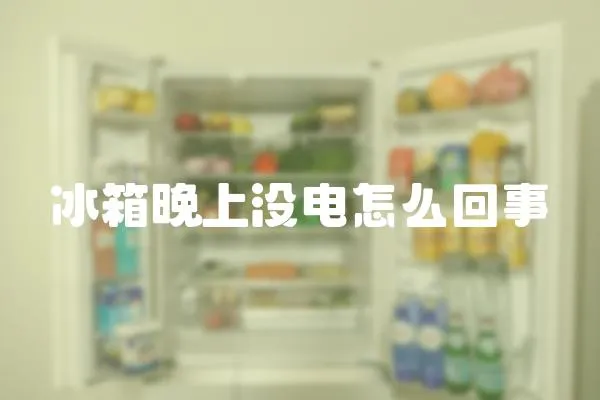 冰箱晚上沒電怎么回事