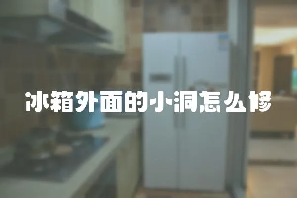冰箱外面的小洞怎么修