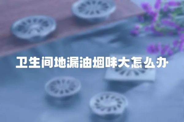 衛生間地漏油煙味大怎么辦