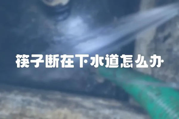 筷子斷在下水道怎么辦