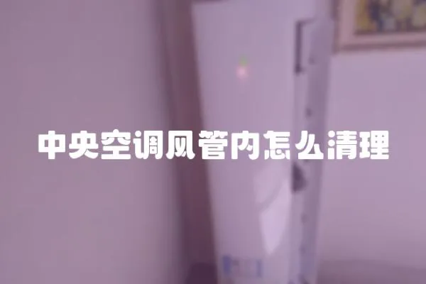 中央空調風管內怎么清理