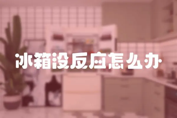 冰箱沒反應(yīng)怎么辦
