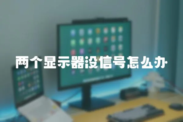 两个显示器没信号怎么办