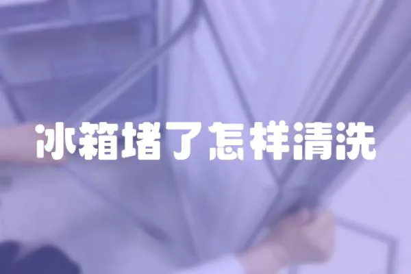 冰箱堵了怎樣清洗