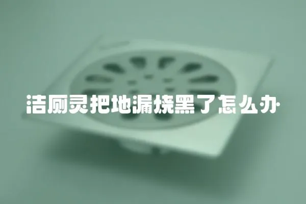 洁厕灵把地漏烧黑了怎么办