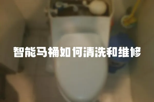 智能马桶如何清洗和维修