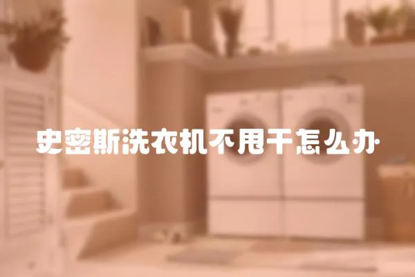 史密斯洗衣機不甩干怎么辦
