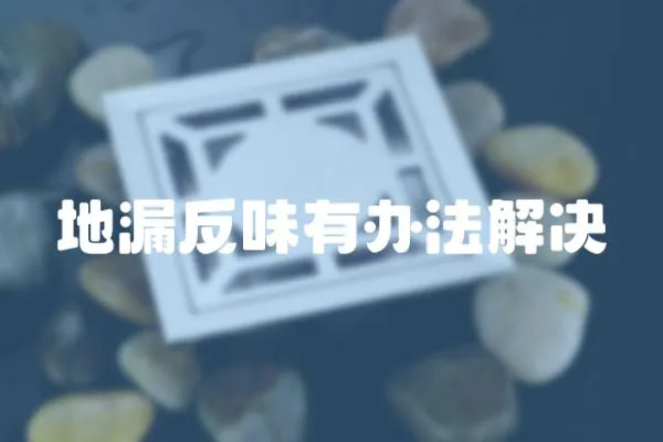 地漏反味有辦法解決