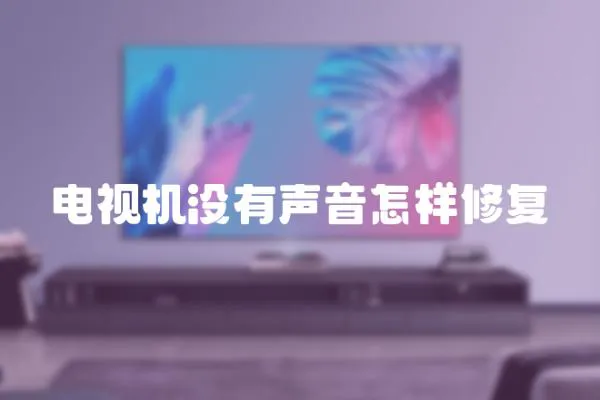 電視機(jī)沒有聲音怎樣修復(fù)