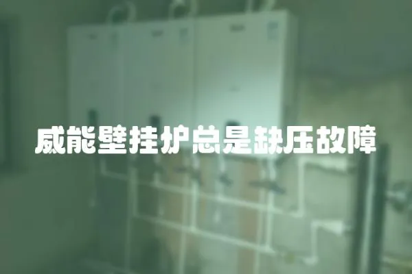 威能壁掛爐總是缺壓故障