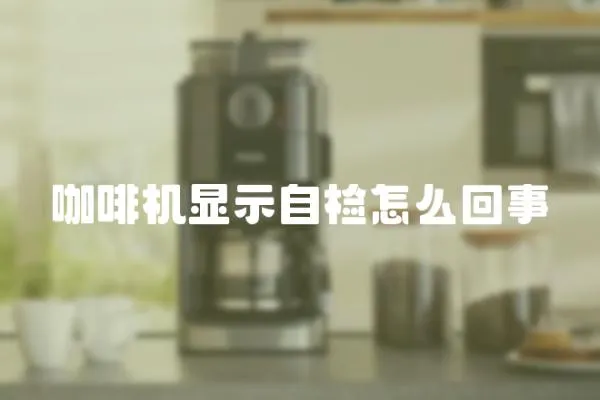 咖啡機顯示自檢怎么回事