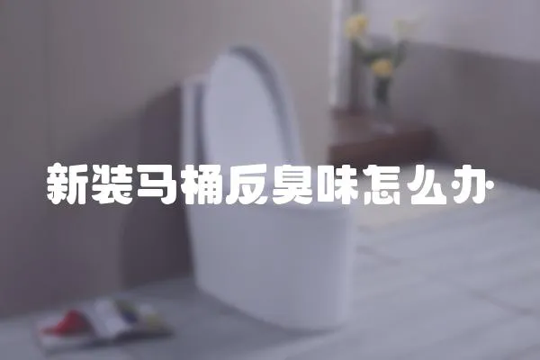 新裝馬桶反臭味怎么辦