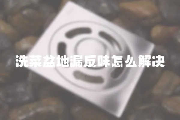 洗菜盆地漏反味怎么解決