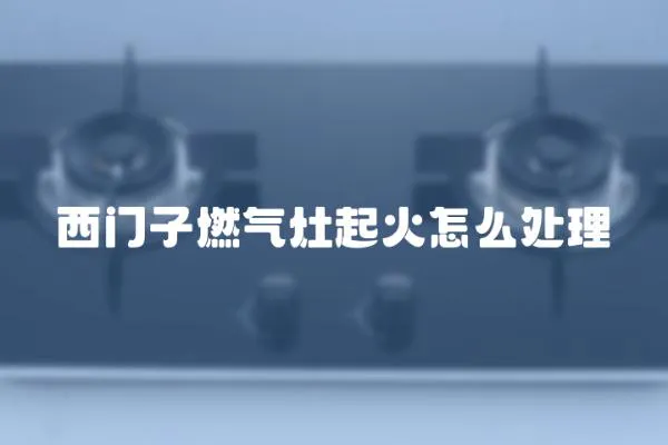 西門子燃氣灶起火怎么處理
