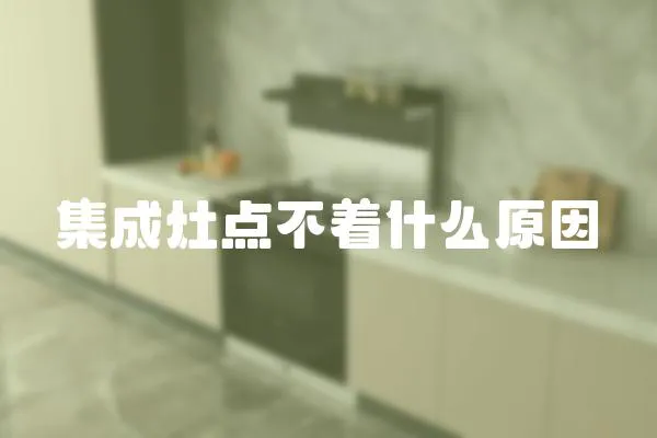 集成灶點不著什么原因