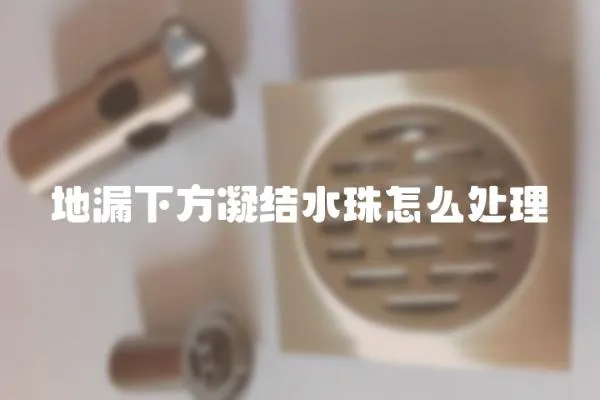 地漏下方凝結水珠怎么處理