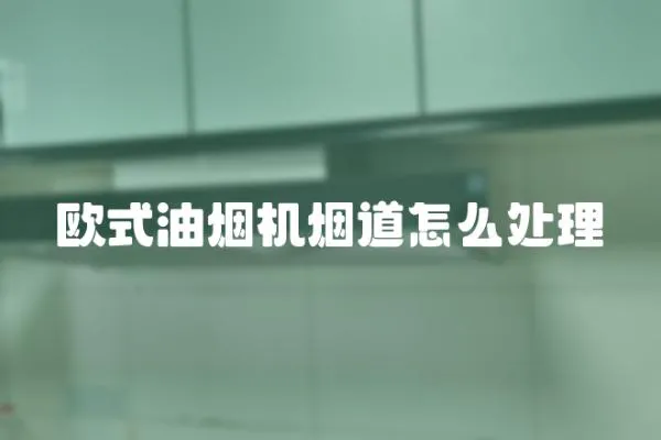 歐式油煙機煙道怎么處理