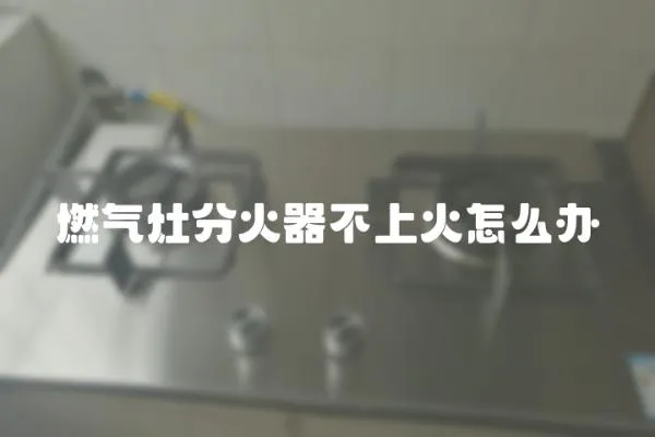 燃氣灶分火器不上火怎么辦