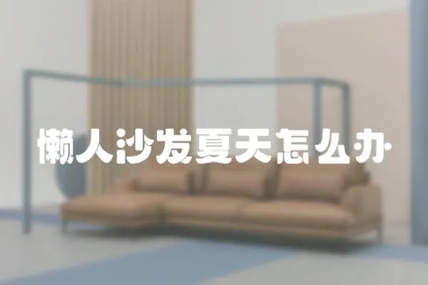 懶人沙發夏天怎么辦