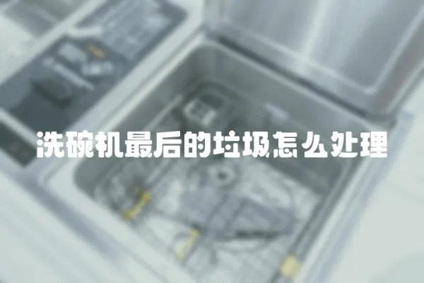 洗碗機最后的垃圾怎么處理