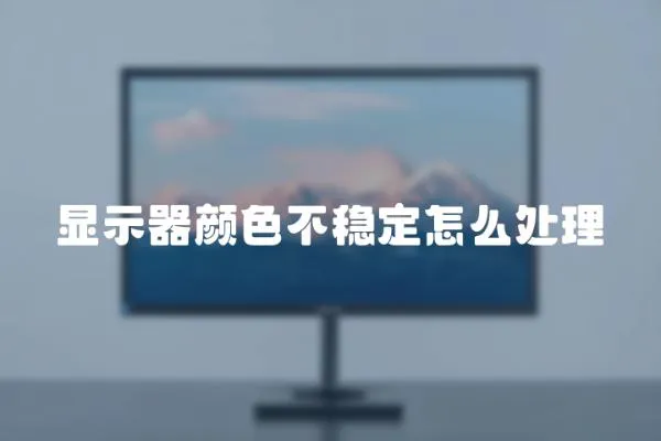 顯示器顏色不穩定怎么處理