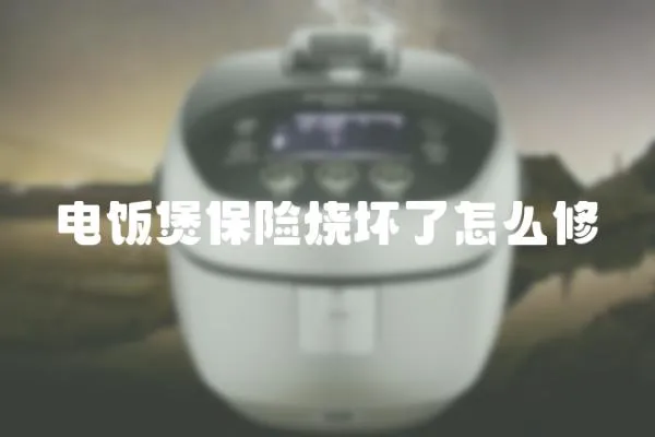 電飯煲保險燒壞了怎么修