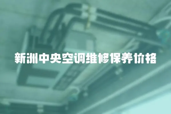 新洲中央空調(diào)維修保養(yǎng)價格