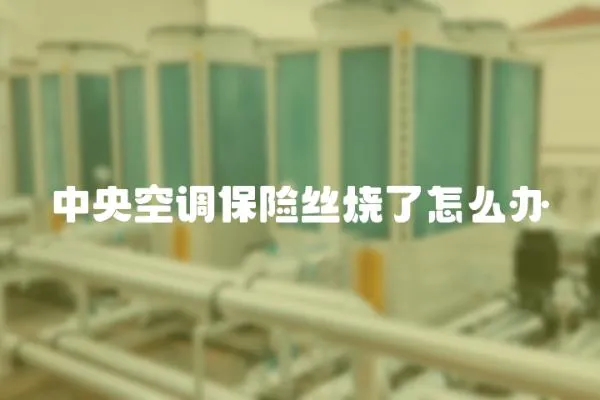 中央空調(diào)保險絲燒了怎么辦