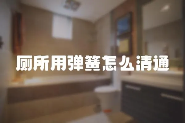 廁所用彈簧怎么清通