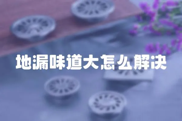 地漏味道大怎么解決