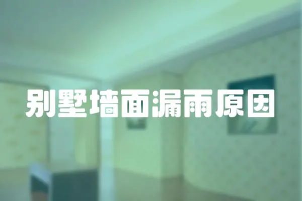別墅墻面漏雨原因
