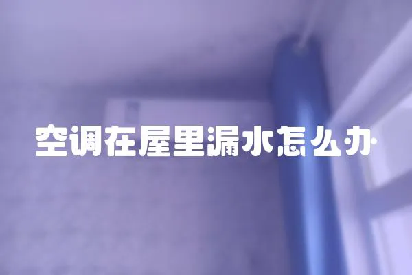 空調(diào)在屋里漏水怎么辦