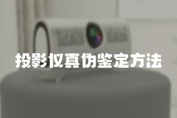 投影儀真偽鑒定方法