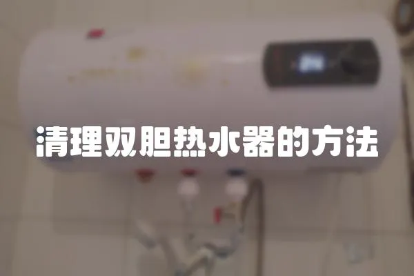 清理雙膽熱水器的方法