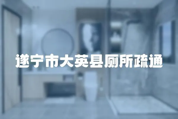 遂寧市大英縣廁所疏通