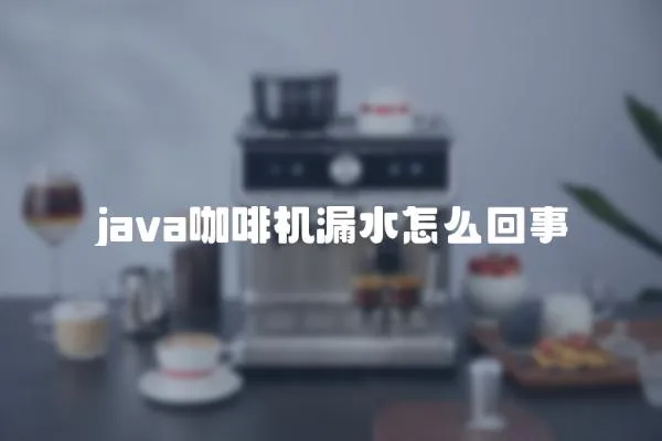 java咖啡機漏水怎么回事
