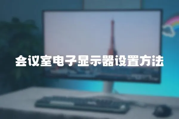 會議室電子顯示器設置方法