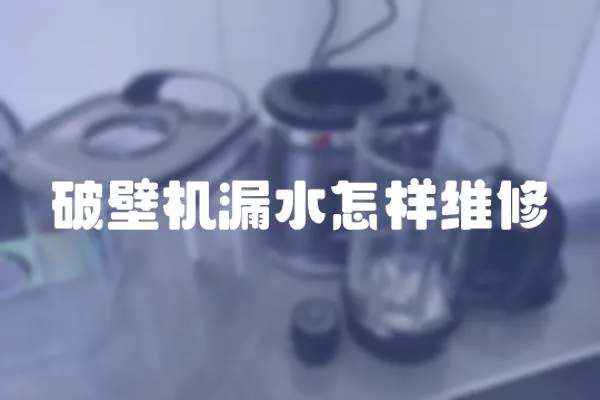 破壁機漏水怎樣維修