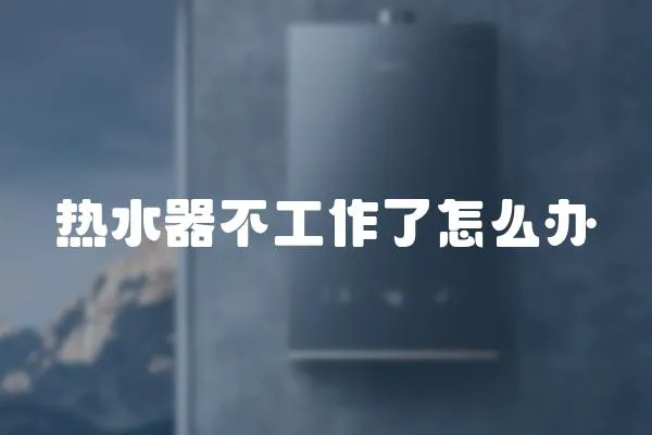 熱水器不工作了怎么辦