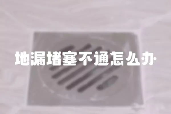 地漏堵塞不通怎么辦