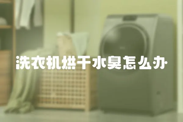洗衣機烘干水臭怎么辦