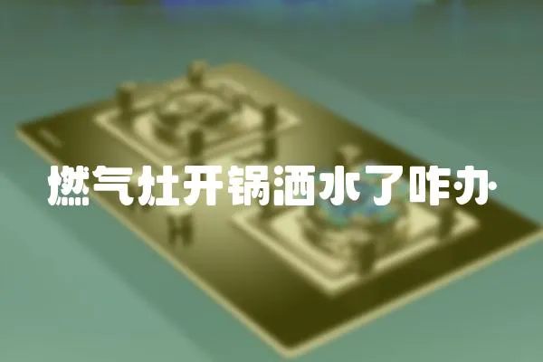 燃氣灶開鍋灑水了咋辦