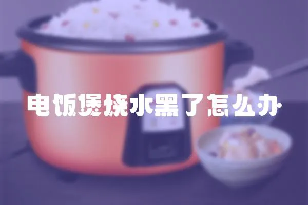 電飯煲燒水黑了怎么辦