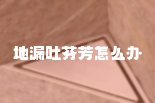地漏吐芬芳怎么辦